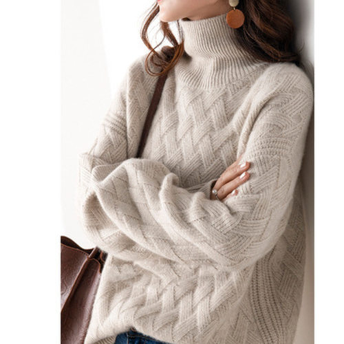 High llar Threaded Warm Women's 2026 Thickened Korean Versio