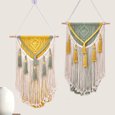 Bohemian Hand-woven Tapestry lorful tton Rope Wall Hanging L