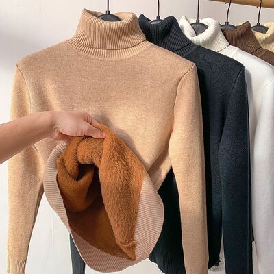 Fleet Thickened High llar Women's 2026 Warm Pullover Style O