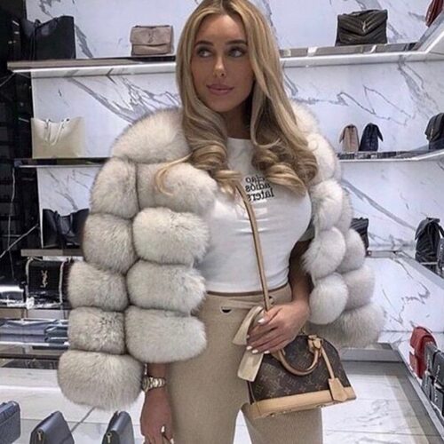 Hot Selling Imitation Fox Fur Imitation Jacket Women's Short