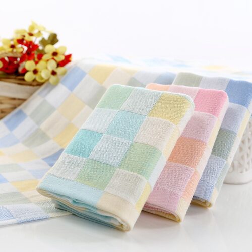 Double Layer Baby Small Square Towel Children's Towel Bath T
