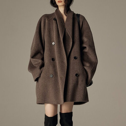 Ready Stock Temperament Double-sided Woolen at For Women 202