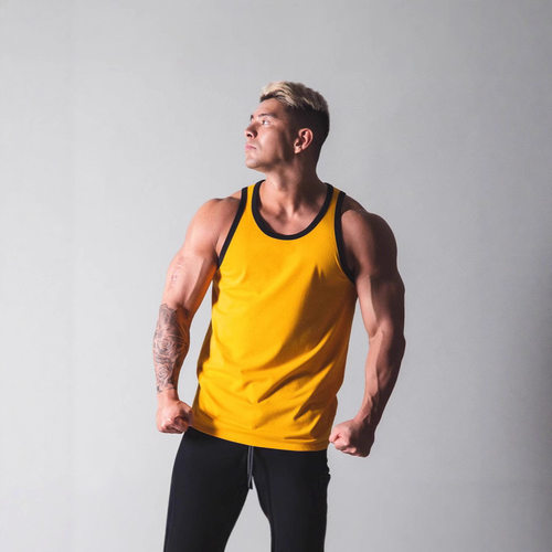 Men's Vest Slim-fit Sports Sleeveless T-shirt Mle Men's Figu