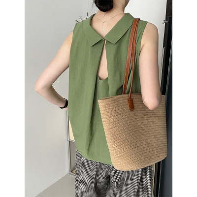 Taochuan Korean Design Hollow Back Small Shirt For Women Sol