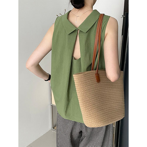 Taochuan Korean Design Hollow Back Small Shirt For Women Sol