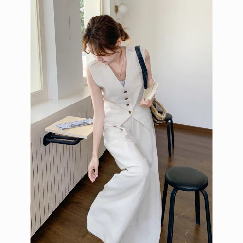 Women's Vest Set French Style Temperament Old Money Style Wo