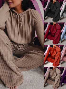 Ready Stock Women's 2025 Loose Hooded Casual Suit Om9436