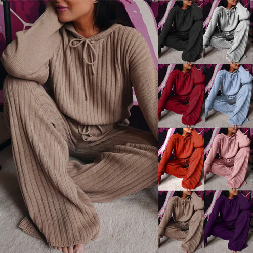 Ready Stock Women's 2025 Loose Hooded Casual Suit Om9436