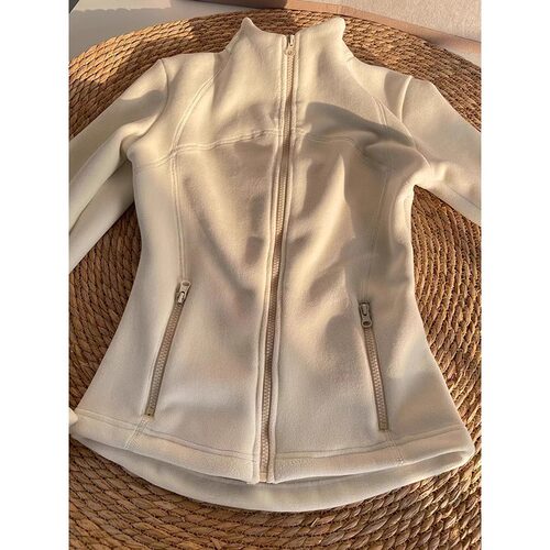Fleece-lined, Extra-thick Yoga Jacket For Women: Slim-fit Po