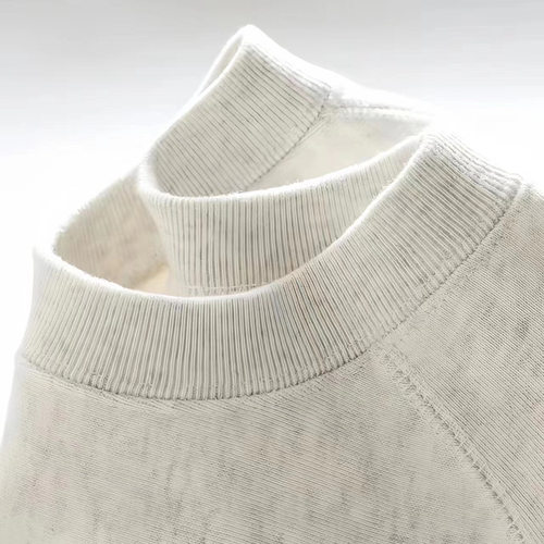 Snowflake Gray 400g Joker Texture Crew Neck Men's Hoodless u