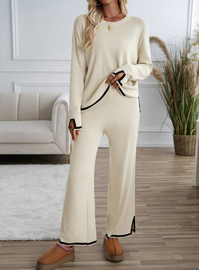 Diyun Women's Suit 2026 Temperament Casual Solid lor Knitted