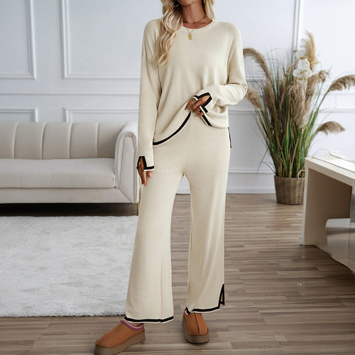 Diyun Women's Suit 2026 Temperament Casual Solid lor Knitted