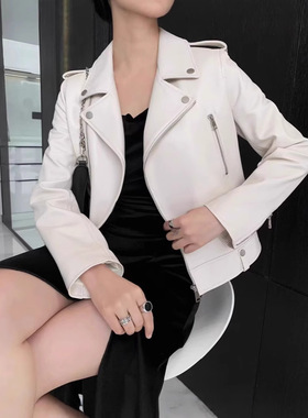 Xiao Mian  Regular Jacket Motorcycle Haining Pu Leather