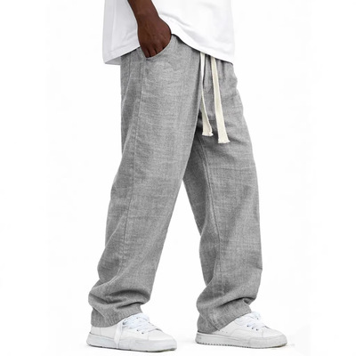2026 Station Thin Men's Straight Pants American Fashionable