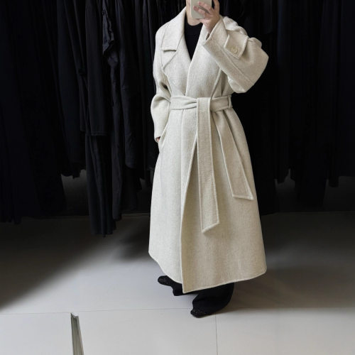 Double-sided Wool at For Women, Loose, Extended llar, Lazy,
