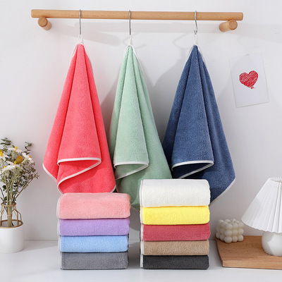 ral Fleece Fiber Thickened Double-sided Quick-drying e Towel