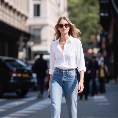 Order Women’s White Loose-fit Shirts, Women’s Workwear, Fa