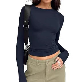 Hot Girl T-shirt Women's Pullover Crewneck Women's Slim Look