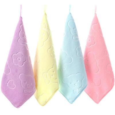Microfiber Four Square Towel Embossed Towel 30*30 Stall A Do