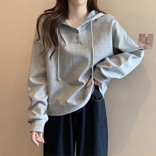 Women's Thin Loose Korean-style All-match Hoodie Jacket With