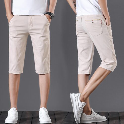 Low Price 7-point Pants Men's Casual Shorts Loose Straight t