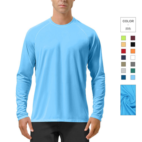 Upf50 Sun Protection Clothing Quick-drying Solid lor Round N