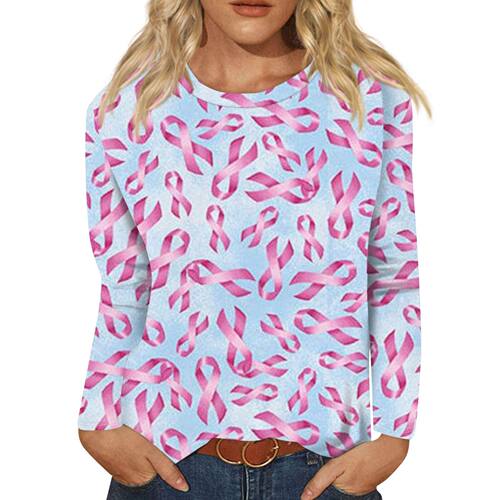 2025 Casual Versatile Bow Pattern Round Neck 7-quarter Sleev