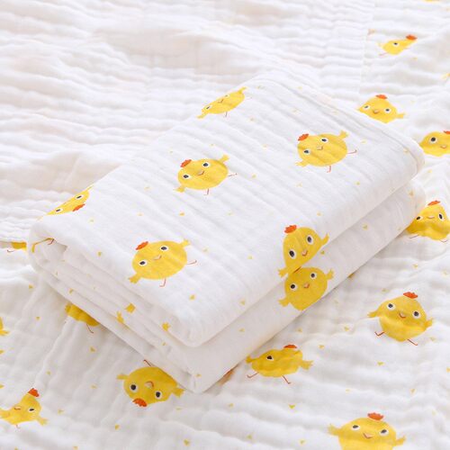 tton Baby Bath Towel Six-layer Children's Quilt Soft Breatha
