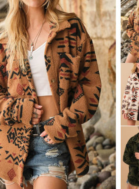 Retro Plush 2026ebay Women's Plush Lapel Jacket at Women