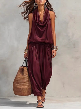 Ready Stock 2026 Suit Women's Elegant mmuting Draped Fashion