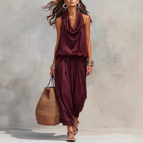 Ready Stock 2026 Suit Women's Elegant mmuting Draped Fashion