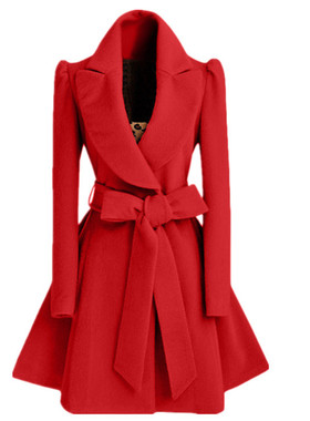 Women's Waist Slim Woolen at  Woolen Material