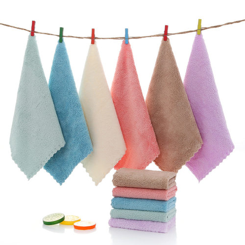 Batch Of High Density Thick ral Fleece Small Square Towel Wa