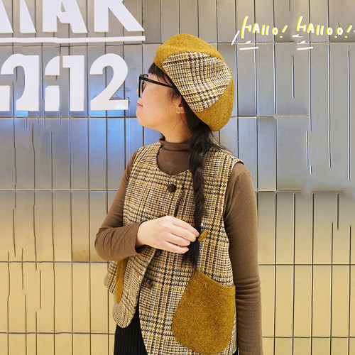 harristweed哈里斯粗花呢贝雷帽
