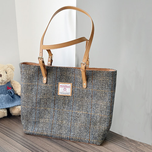哈里斯粗花呢托特包harristweed