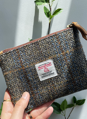 哈里斯粗花呢零钱包多功能卡包Harris tweed收纳包复古便携钥匙包
