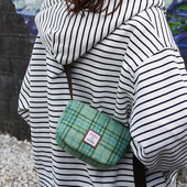 Harris tweed枕头包斜挎包小方包简约小挎包百搭手机包单肩腋下包