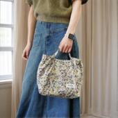 liberty手拎布袋松弛感碎花手提小包出门小拎包上班便当包单肩包