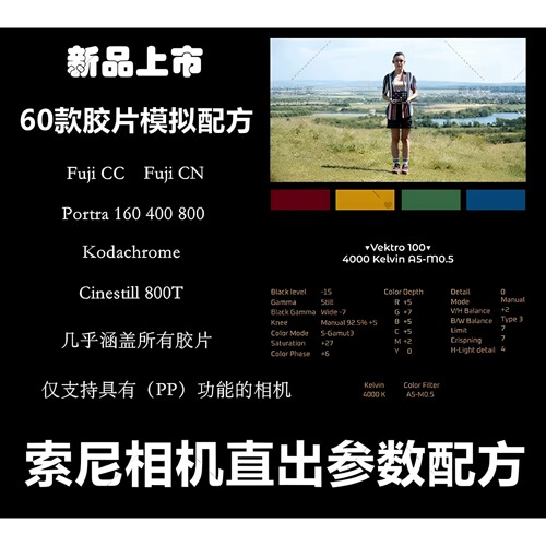 索尼机内预设pp值Sony Film Simulation Recipes配置文件机内直出