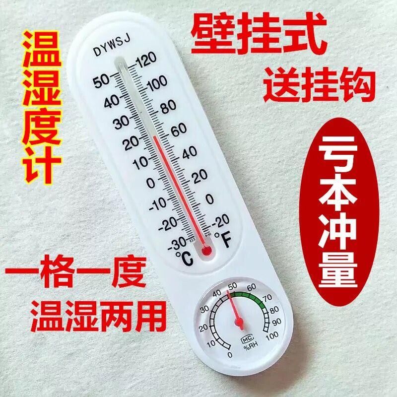 DYWSJ温湿度计家用种植大棚实验室长条壁挂式工业用室内外干湿温