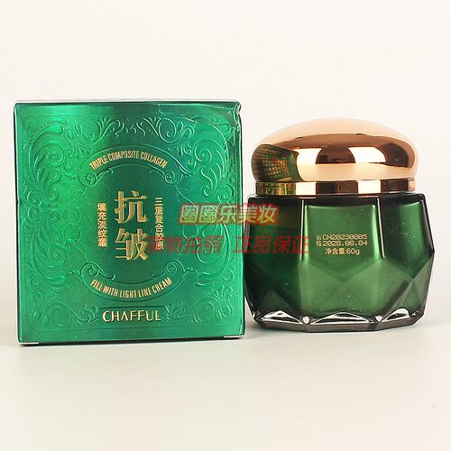CHAFFUL抗皱填充淡纹霜三重复合胶原护肤擦脸油面霜正品60g
