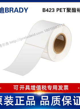 THT-25-423-1/101.6x152.4定制代打印贝迪BRADY白色聚酯PET设备