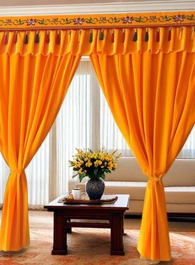 金丝绒背景帘佛帘遮挡帘刺绣佛堂帘布挂佛帘供桌桌布桌裙桌帘