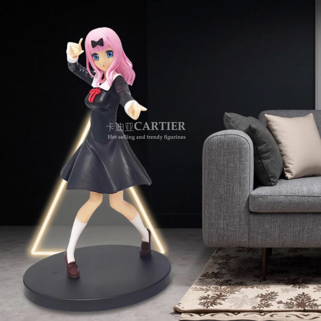 四宫辉夜手办款辉夜大小姐藤原千花猫耳模型手办摆件玩偶公仔车载