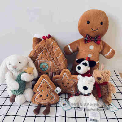 jellycat圣诞树姜饼人毛绒玩具
