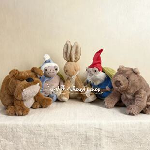正品现货 英国JELLYCAT蒂米乌龟野兔袋熊德瑞克狗毛绒玩具