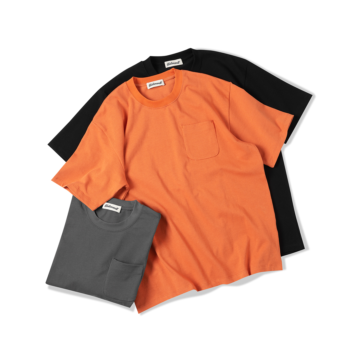 33oz NATIVEWELL重磅短袖tee长绒棉干爽透气微宽松精梳棉垂软