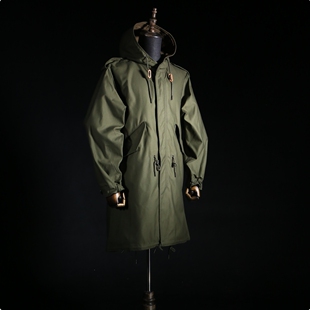 33oz 浮生出品M51战壕风衣男M1951PARKA军版大衣鱼尾工装外套复古
