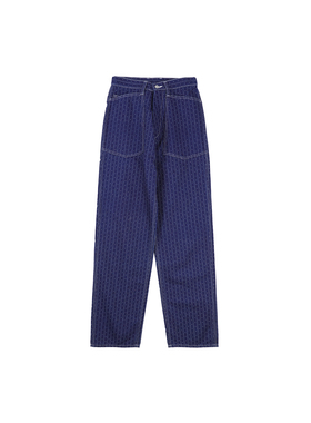 CUSHMAN 日本进口WABASH拔染面料复古休闲高腰直筒长裤22207