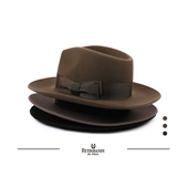 Retrodandy 20年代Fedora欧美老派绅士帽子小牛皮汉带礼帽